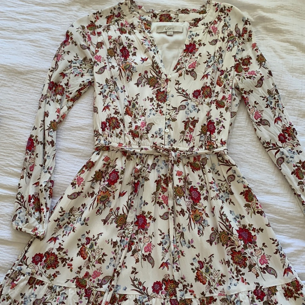 COPY - LOFT long sleeved mini dress